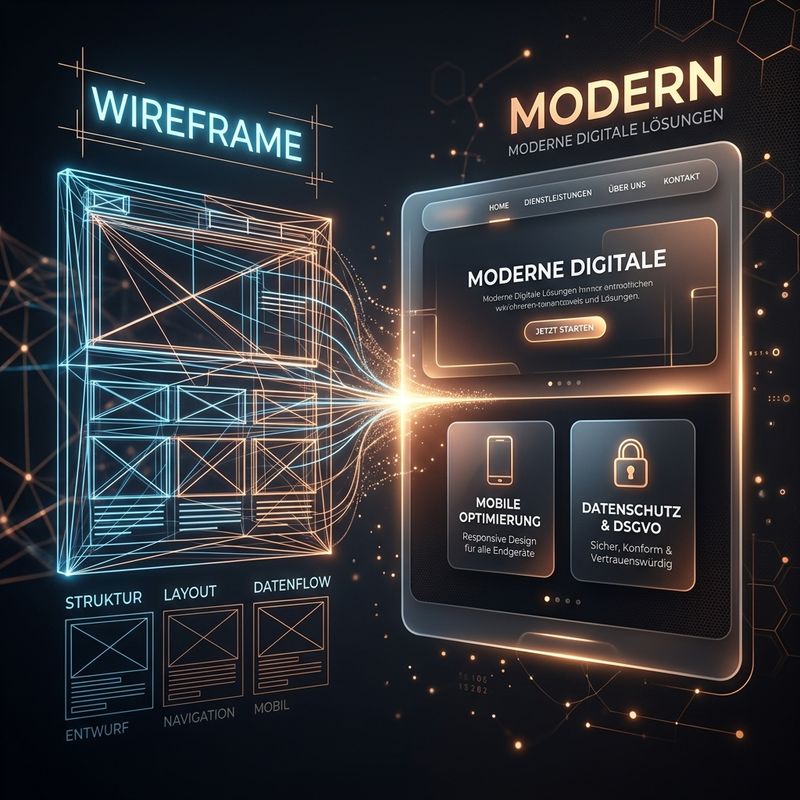 Website Redesign Visualisierung
